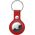 Crong Crong Leather Case with Key Ring Skórzany brelok do Apple AirTag (czerwony) 8603910 5907731987974