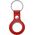 Crong Crong Leather Case with Key Ring Skórzany brelok do Apple AirTag (czerwony) 8603910 5907731987974