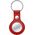 Crong Crong Leather Case with Key Ring Skórzany brelok do Apple AirTag (czerwony) 8603910 5907731987974