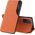 Hurtel Eco Leather View Case elegancki futerał etui z klapką i funkcją podstawki Xiaomi Redmi K40 Pro+ / K40 Pro / K40 / Poco F3 pomarańczowy 8616299 9111201931053