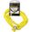 Dunlop Dunlop - Antykradzieżowe zapięcie rowerowe 90 cm (Żółty) 8616564 5907731986175