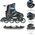 Rolki Nils Extreme NH18191 z wymienną płozą regulowane czarne r. 39-43 8668647 5907695589702