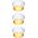 Paulmann Zestaw oprawa Coin 3St.dimm LED 3x6W 2700K 230V biała/złota 8680175 4000870933817