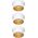 Paulmann Zestaw oprawa Coin 3St.dimm LED 3x6W 2700K 230V biała/złota 8680175 4000870933817