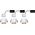 Paulmann Zestaw oprawa Coin 3St.dimm LED 3x6W 2700K 230V biała/złota 8680175 4000870933817