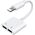 Adapter USB Joyroom S-Y104 Lightning - Lightning x2 Biały  (6956116718985) 9416124 6956116718985