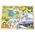 Viga Viga 44587 Puzzle na podkładce 48 elementów - poznajemy zoo 9500812 6971608445873