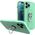 Hurtel Ring Case silikonowe etui z uchwytem na palec i podstawką do iPhone 12 Pro Max miętowy 9511064 9145576214497