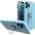 Hurtel Ring Case silikonowe etui z uchwytem na palec i podstawką do iPhone 13 Pro jasnoniebieski 9511098 9145576214831