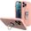 Hurtel Ring Case silikonowe etui z uchwytem na palec i podstawką do Samsung Galaxy A42 5G różowy 9511134 9145576215197