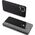 Hurtel Clear View Case futerał etui z klapką Samsung Galaxy A22 5G czarny 9511336 9145576220115