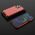 Hurtel Honeycomb etui pancerny pokrowiec z żelową ramką iPhone 13 Pro Max czerwony 9511372 9145576213261