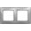 Schneider Electric Sedna Design, Ramka 2-krotna, srebrne aluminium 9642553 3606481482549