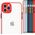 Hurtel Milky Case silikonowe elastyczne półprzezroczyste etui do Samsung Galaxy S21 Ultra 5G czerwony 9652083 9145576222577
