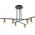 Lampa wisząca Italux Lampa sufitowa nowoczesna industrialna NORMANI MDM3658/6 BK+BRO 6xE27 Italux 9664574 5900644435983
