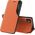 Hurtel Eco Leather View Case elegancki futerał etui z klapką i funkcją podstawki iPhone 13 Pro Max pomarańczowy 9676256 9145576231081