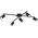 Lampa sufitowa Trio RL lampa sufitowa Marley 57 x 22 cm stal matowa czarna 9731395 4017807411621