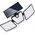 Kinkiet LTC Lampa solarna LTC 74 x LED SMD, 20 W, czujnik ruchu i zmierzchu, regulacja kąta świecenia, akumulator 2400 mAh. 9806475 5902270766912