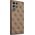 Guess Etui Guess GUHCS22LG4GFBR Samsung Galaxy S22 Ultra brązowy/brown hard case 4G Metal Gold Logo 9857025 3666339042738