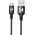 Kabel USB Wozinsky USB-A - USB-C 2 m Czarny (5907769301179) 9900382 5907769301179