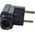 Orno ORNO WTYCZKA GUMOWA Z UCHWYTEM IP44 CZARNA 2P+Z WT-16/CZARNY 9919845 5907522194963