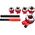 AWTools AWTOOLS GWINTOWNICA DO RUR 5szt. 3/8", 1/2", 3/4", 1", 1-1/4" ZESTAW WALIZKA AW20612 9921614 5903678601973