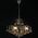Lampa wisząca Mdeco LAMPA wisząca ELM6246/3 21QG MDECO kryształowa OPRAWA żyrandol na łańcuchu zwis mosiądz bursztynowy 9927035 5902021240654