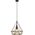 Lampa wisząca Mdeco Druciana LAMPA wisząca ELM8802/1 ZWIS - 06 MDECO metalowa OPRAWA industrialny ZWIS loftowy czarny 9927114 5902021249558