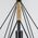 Lampa wisząca Mdeco Druciana LAMPA wisząca ELM8802/1 ZWIS - 06 MDECO metalowa OPRAWA industrialny ZWIS loftowy czarny 9927114 5902021249558