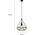 Lampa wisząca Mdeco Druciana LAMPA wisząca ELM8802/1 ZWIS - 06 MDECO metalowa OPRAWA industrialny ZWIS loftowy czarny 9927114 5902021249558