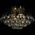 Lampa sufitowa Mdeco LAMPA sufitowa ELM6773/4 21QG MDECO kryształowa OPRAWA glamour mosiądz 9935154 5902021245970