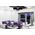 Lampa sufitowa Mdeco Glamour LAMPA sufitowa ELMDRS8006/3 TR BL MDECO metalowa OPRAWA z pilotem kryształki złote czarne 9935183 5907737331528