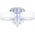 Lampa sufitowa Mdeco Sufitowa Lampa glamour ELMDRS8006/3 8C MDECO metalowa 9935184 5902021245123
