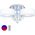 Lampa sufitowa Mdeco Sufitowa Lampa glamour ELMDRS8006/3 8C MDECO metalowa 9935184 5902021245123