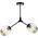 Lampa wisząca Mdeco Modernistyczna LAMPA sufitowa ELM1962/2 BLACK-TR MDECO szklana OPRAWA regulowana chemistry czarna przezroczysta 9935205 5907737331368