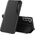 Hurtel Eco Leather View Case elegancki futerał etui z klapką i funkcją podstawki Samsung Galaxy S22+ (S22 Plus) czarny 10062487 9145576241165