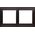 Kontakt-Simon Simon 54 Premium Ramka 2-krotna PREMIUM do puszek karton-gips IP20 / IP44 czarny mat DRK2/49 10134773 5902787871932