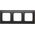 Kontakt-Simon Simon 54 Premium Ramka 3-krotna PREMIUM do puszek karton-gips IP20 / IP44 czarny mat DRK3/49 10134779 5902787871949