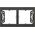 Kontakt-Simon Simon 54 Premium Puszka natynkowa 2-krotna do ramek PREMIUM. Głębokość 35 mm czarny mat DPN2/49 10250439 5902787872007