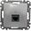 Schneider Electric Sedna Design Gniazdo komputerowe RJ45 kat.6 UTP srebrne aluminium SDD113461 10395003 3606481466808