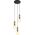 Lampa wisząca Italux Lampa wisząca ALDEVA PND-02340-3S-BRO Italux 10400060 5900644430780