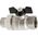 Hydroland ZAWÓR KULOWY WODNY ŚRUBUNEK MOTYL 1" TYTAN W/S// ZKW-25-WS-M-H-TYTAN 10587971 5900308734315