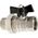 Hydroland ZAWÓR KULOWY WODNY ŚRUBUNEK MOTYL 1" TYTAN W/S// ZKW-25-WS-M-H-TYTAN 10587971 5900308734315