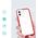 Hurtel Clear 3in1 etui do iPhone 12 żelowy pokrowiec z ramką czerwony 10757617 9145576242384
