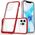 Hurtel Clear 3in1 etui do iPhone 12 Pro Max żelowy pokrowiec z ramką czerwony 10757618 9145576242445