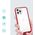 Hurtel Clear 3in1 etui do iPhone 12 Pro żelowy pokrowiec z ramką czerwony 10757619 9145576242414