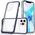 Hurtel Clear 3in1 etui do iPhone 12 Pro żelowy pokrowiec z ramką niebieski 10757622 9145576242407