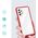 Hurtel Clear 3in1 etui do Samsung Galaxy A72 4G żelowy pokrowiec z ramką czerwony 10757645 9145576242803