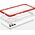 Hurtel Clear 3in1 etui do Samsung Galaxy A72 4G żelowy pokrowiec z ramką czerwony 10757645 9145576242803