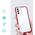 Hurtel Clear 3in1 etui do Samsung Galaxy S21+ 5G (S21 Plus 5G) żelowy pokrowiec z ramką czerwony 10757646 9145576242865